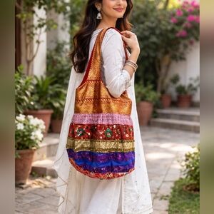 Multicolor Sequin Indian Bag